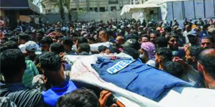 19 persons including 5 journalists killed in Gaza hospital strike