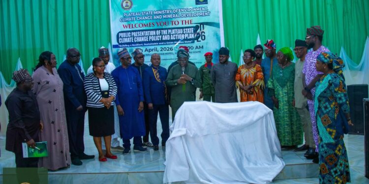 Plateau unveils climate change action plan