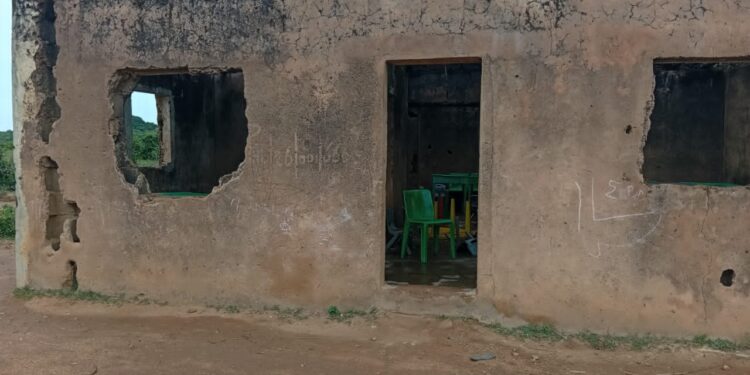 Learning without shelter: Daily struggles of pupils at LEA Primary School, Zot