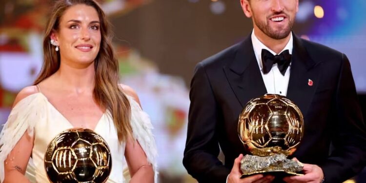 Harry Kane claims men’s Ballon d’Or to end England’s 25-year wait for winner